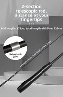 pet products Interactive LED telescopic pole cat teaser stick