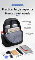 Men's Lightweight Business Laptop Backpack - Water-resistant Office Commuter Backpack