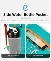 Durable Oxford Canvas Backpack for Hiking, Cycling & Outdoor Adventures