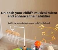 Multifunctional Wooden Frog Drum Set Toy for Kids