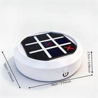 4-in-1 Electronic Tic Tac Toe Game: AI Battle, Two-Player Mode, Memory & Speed Challenge | Handheld Portable Game Console, Suitable for Both Kids and Adults (Batteries Not Included)?WHITE?