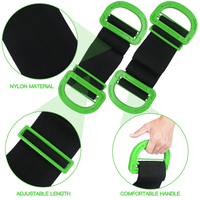 Adjustable Moving Straps with Handles – 2-Pack Heavy-Duty Furniture Lifting Belt for Boxes, Mattresses & Appliances (Up to 600 lbs)