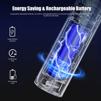 Dual-Mode UV Electric Mosquito Swatter with LED Attraction & 3000V Zapper – Rechargeable Bug Killer for Indoor and Outdoor Use (White)