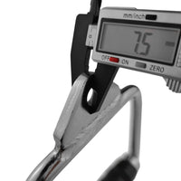 Solid D-Handle Cable Attachment for Home Gym & Cable Machine – Chrome-Finished Steel Bar with Anti-Slip Grip (Black) |