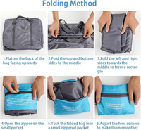 4-Pack Foldable Travel Duffel Bag Set – Compact Carry-On Luggage in Pink, Blue, Green & Orange | Perfect for Family Trips, Gifts & Organized Travel