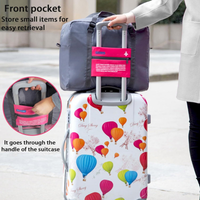 4-Pack Foldable Travel Duffel Bag Set – Compact Carry-On Luggage in Pink, Blue, Green & Orange | Perfect for Family Trips, Gifts & Organized Travel