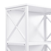 6 Tier Tall Bookshelf, White