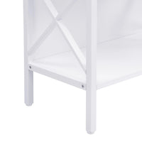 6 Tier Tall Bookshelf, White