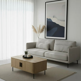 Florence 2 Door Coffee Table Oak