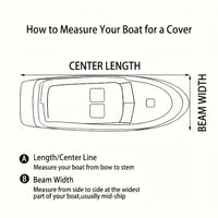 Trailerable Boat Cover – Heavy Duty Waterproof Tarp with Storage Bag, Designed for V-Hull, Fish & Ski, Runabout, Bass & Fishing Boats,11-13FTSilver