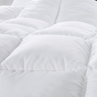 500GSM Soft Goose Feather Down Quilt Duvet  95% Feather 5% Down All-Seasons - King Single - White