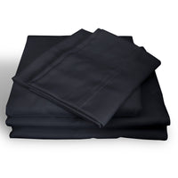 Royal Comfort 1000TC Hotel Grade Bamboo Cotton Sheets Pillowcases Set Ultrasoft - King - Charcoal