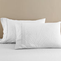 Royal Comfort Flax Linen Blend Sheet Set Bedding Luxury Breathable Ultra Soft - King - White