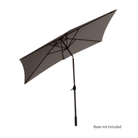 Arcadia Furniture Umbrella 3 Metre Umbrella with Solar LED Lights Garden Yard - Charcoal