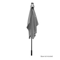 Arcadia Furniture Umbrella 3 Metre Umbrella with Solar LED Lights Garden Yard - Grey