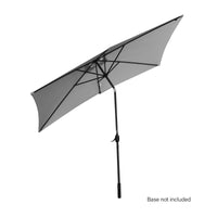 Arcadia Furniture Umbrella 3 Metre Umbrella with Solar LED Lights Garden Yard - Grey