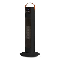 Pursonic Electric Ceramic Tower Heater Portable Oscillating Remote Control - Black