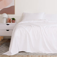 Royal Comfort 3000 Thread Count Bamboo Cooling Sheet Set - King - White