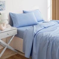 Royal Comfort 3000 Thread Count Bamboo Cooling Sheet Set - King - Light Blue