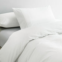 Royal Comfort 100% Jersey Cotton Quilt Cover Set Ultra Soft Bedding Luxurious - King - White