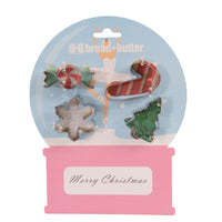 Bread and Butter Cookie Cutter - Snowglobe, Card, Tree, Candy Cane - 4 Pack