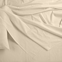 Royal Comfort Bamboo Blended Sheet & Pillowcases Set 1000TC Ultra Soft Bedding - King - Ivory