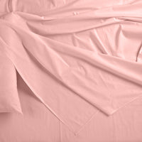 Royal Comfort Bamboo Blended Sheet & Pillowcases Set 1000TC Ultra Soft Bedding - King - Blush