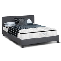 Azure Bed Frame + Comforpedic Mattress + 250GSM Bamboo Quilt Package Deal Set - Single