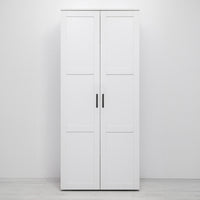 STOCKHOLM STORAGE CUPBOARD HAMPTONS - WHITE - OVAL BLACK