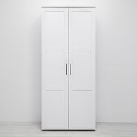 STOCKHOLM STORAGE CUPBOARD HAMPTONS - WHITE - SQUARE BRASS