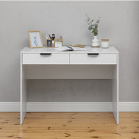 ODESSA DESK - WHITE - SLIM - PULL BLACK