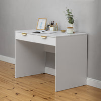 ODESSA DESK - WHITE - VJ PANEL - PULL BRASS