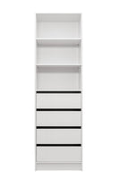 MALMO THREE SHELF/FOUR DRAWER WALK IN WARDROBE - VJ PANEL