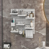 Pegboard Combination Kit with 4 Pegboards and 18 Accessories Modular Hanging for Wall Organiser