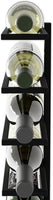 Set 2 Pcs Metal Wall Mount Wine Rack for Wine Bottles, Liquor, Champagne (Holds 10 Bottles)