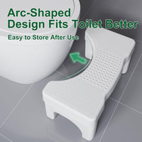 CARLA HOME Toilet Poop Stool Squat Adult for Easy Pooping for Bathroom Adults and Kids