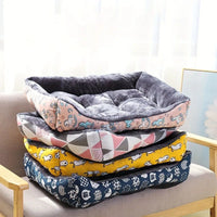 Small to Large Pet Dog Bed Sofa Mats Blue