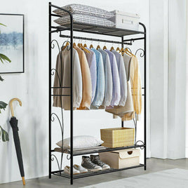 Extra Large Iron Clothes Rack Garment Hanging Stand