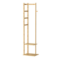 Bamboo Coat & Hat Rack Stand Shoe Shelf Thicken Wooden Hanger