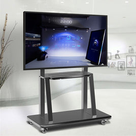 32-100 Heavy Duty TV Wall Mount with Shelf & Wheels