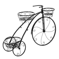 Iron Bicycle Plant Stand Rack Indoor Outdoor Garden