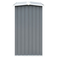 Outdoor Log Storage Shed 91cm Firewood Rack Steel w/ Raised Floor & Sloping Roof