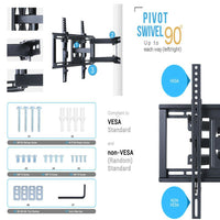 Articulating TV Wall Mount Bracket 32-56 Corner Rack Holder