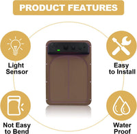 Automatic Chicken Coop Door Opener Solar Timer Sensor LCD AU