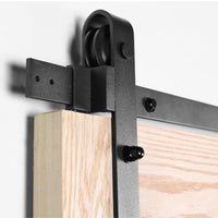 Sliding Barn Door Hardware Kit Rust Resistant Heavy Duty 1.83m