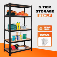 Heavy Duty Warehouse Shelving 75x30x170cm Steel