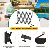 Retractable Aluminium Garden Gate Pet Fence Durable Indoor Outdoor