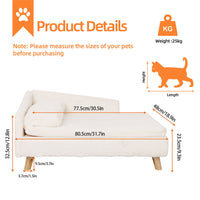 Medium 80x50x39cm Raised Dog Cat Bed Sofa Waterproof Portable