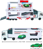 MAN TGX Porsche Experience Truck and 2 Cars 911 GT3 Taycan Playset