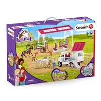 Schleich Large Playset Horse Club Vet Fitness Check for the Big Tournament 72140